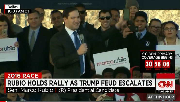 Rubio: Trump var rädd för att han hade kissat på sig under debatten