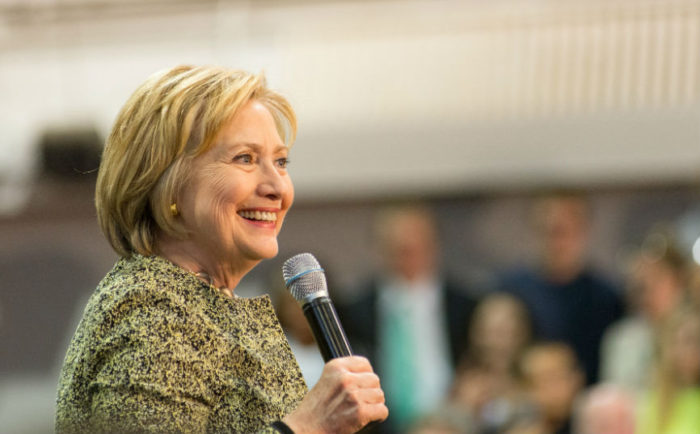 Hillary Clinton på kampanjmöte i Pittsburgh, Pennsylvania.  Foto: Nathaniel F (CC BY-ND 2.0)