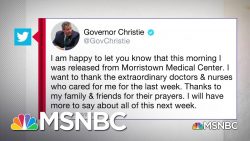 Chris Christie har fått lämna sjukhuset