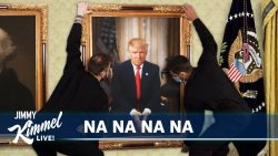 Kimmel tar avsked av Trump